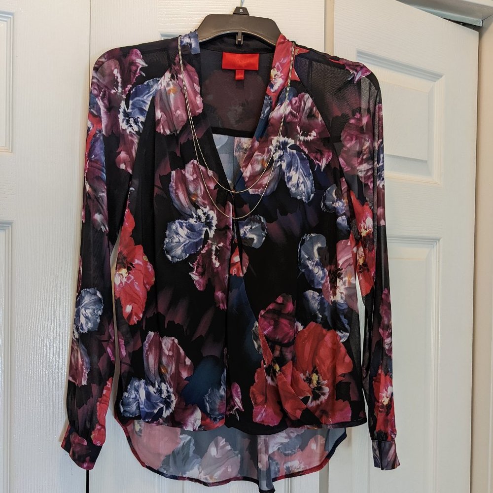 Jennifer Lopez Blouse with Built in Necklace